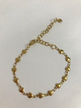 Carregar imagem no visualizador da galeria, Bracciale cuori color oro
